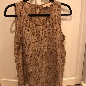 Chiffon high neck tank